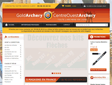 Tablet Screenshot of goldarchery.fr